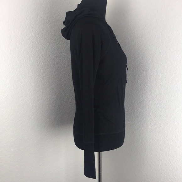 Athleta Black Stretchy Inner Twist Hoodie - Picture 3 of 7